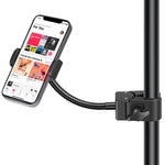 InnoGear Mic Stand Phone Holder, Flexible Phone Holder for Microphone Stand iPhone Mic Stand Holder, Music Stand Accessories Phone Mount for iPhone 16 15 14 13 12 MAX Pro Samsung Galaxy All Phones