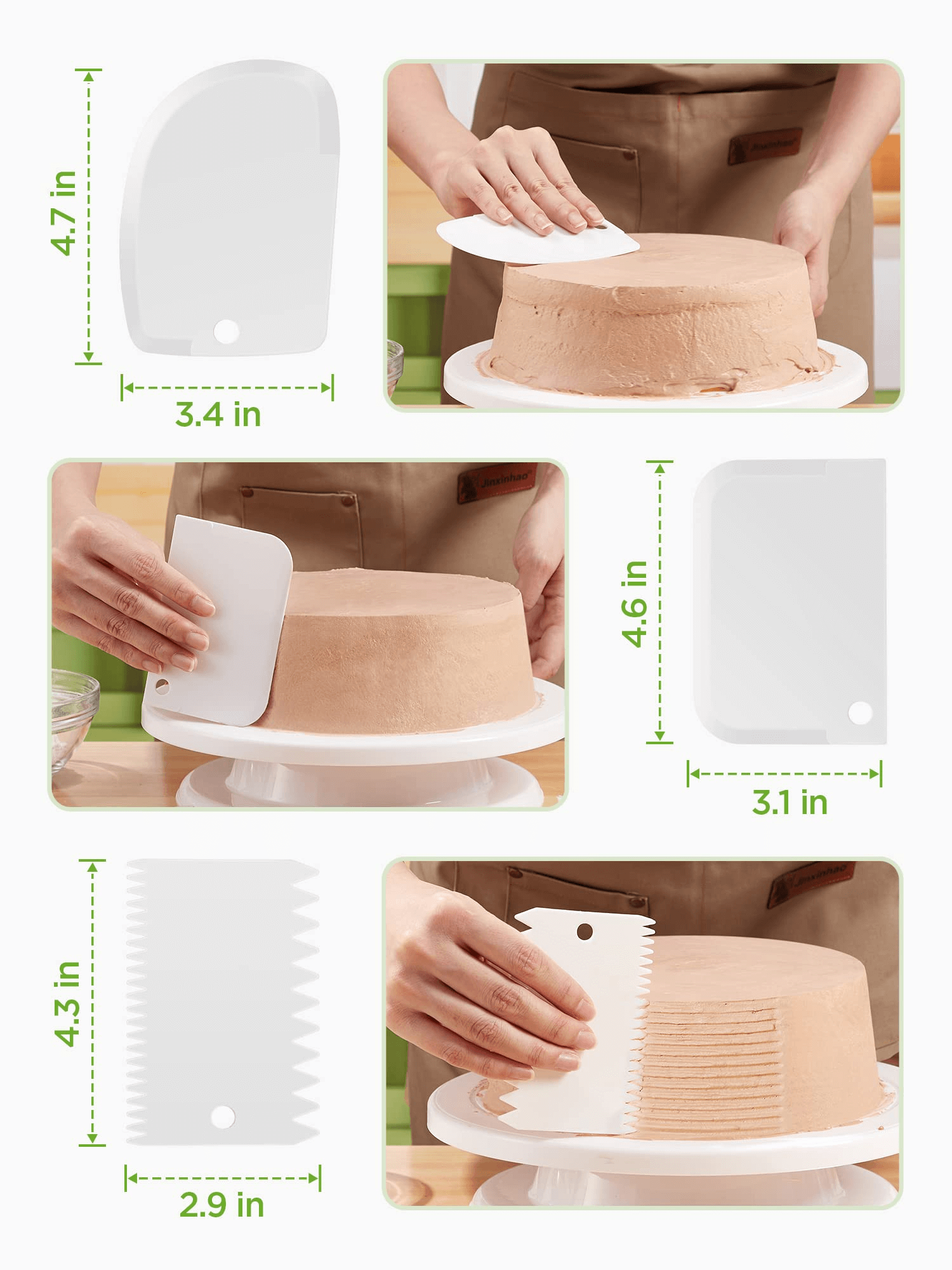 Agatige 2PCS Revolving Cake Turntable, 5.5 Inch Mini Cake Turntable Cookie  Decorating Turn Table Mini Spinning Cake Decorating Stand 360 Degree